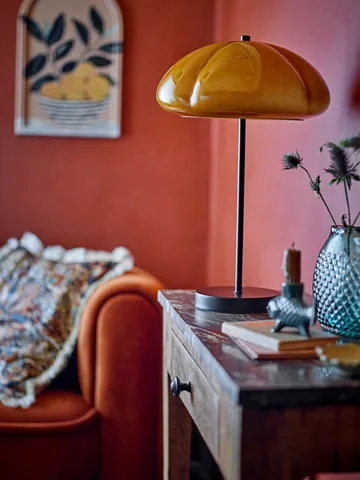 Lampe de table Kinoko Ø30 cm - Jaune - Bloomingville