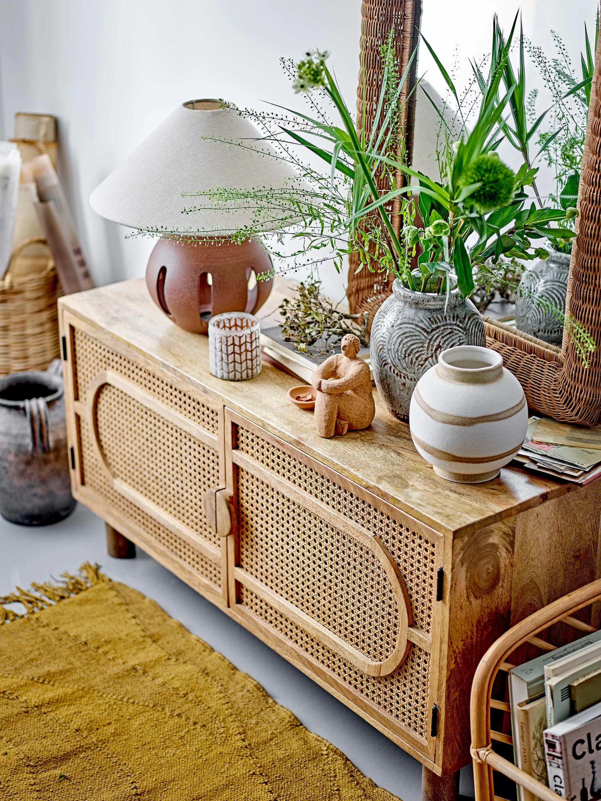 Lampe de table Liana Ø40,5x40,5 cm, Brown Bloomingville