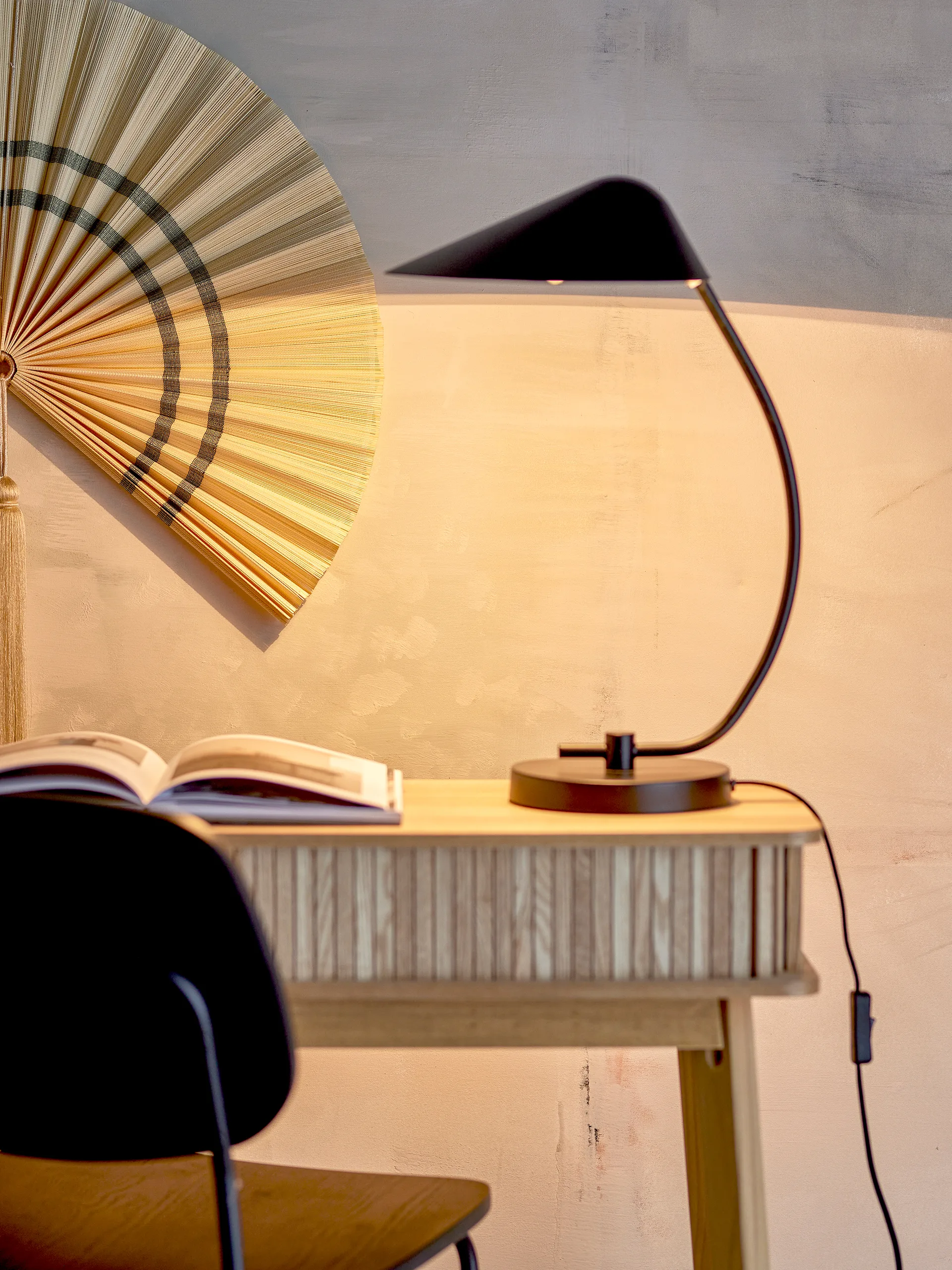 Lampe de table Nisella 34x50 cm, Noir Bloomingville