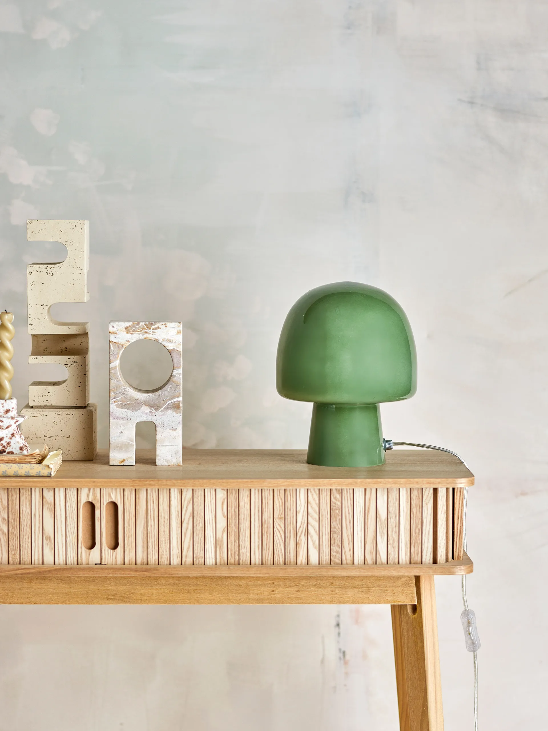 Lampe de table Paddy Ø20x26,5 cm, Vert Bloomingville