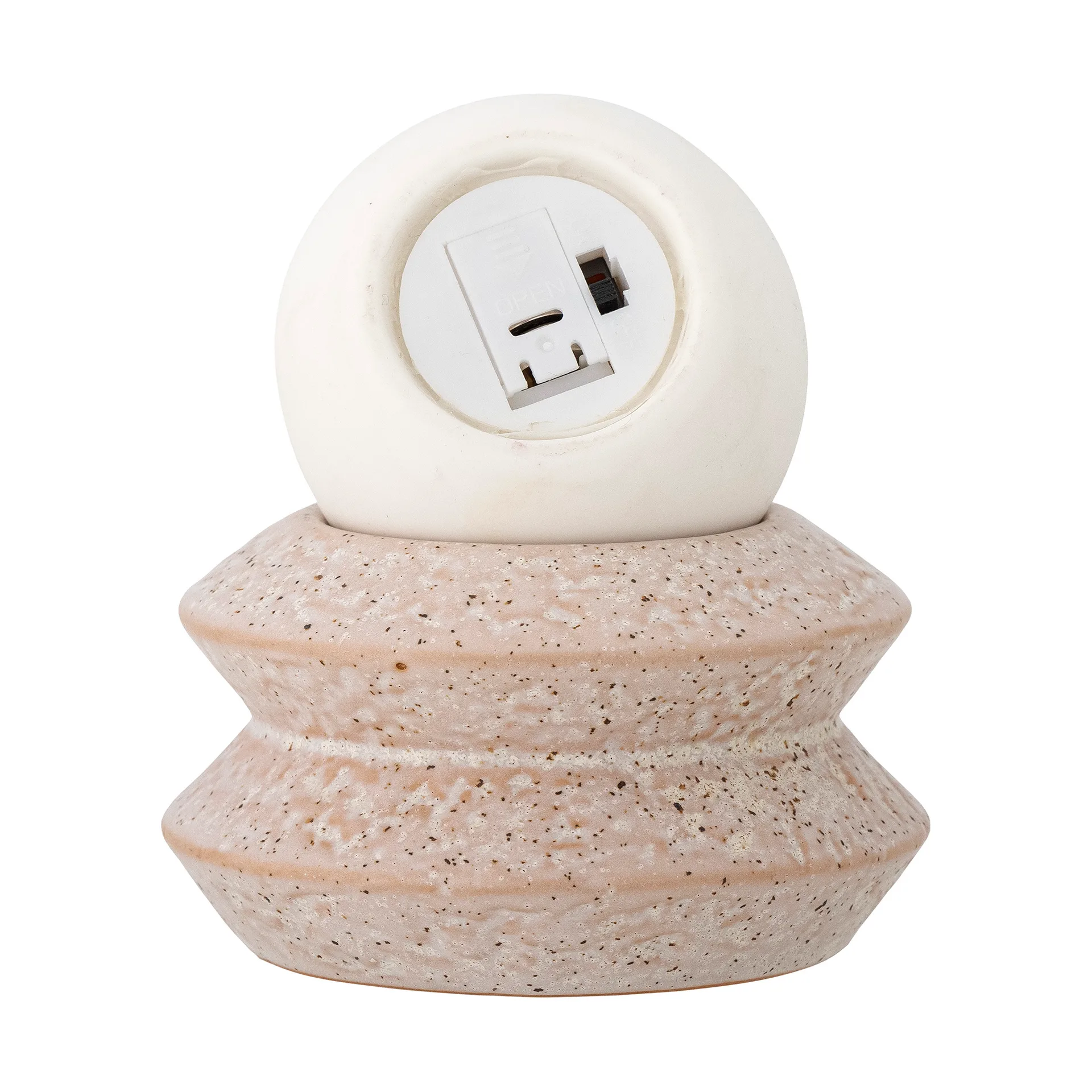 Lampe de table portable Capella Ø10x11 cm, White double Bloomingville