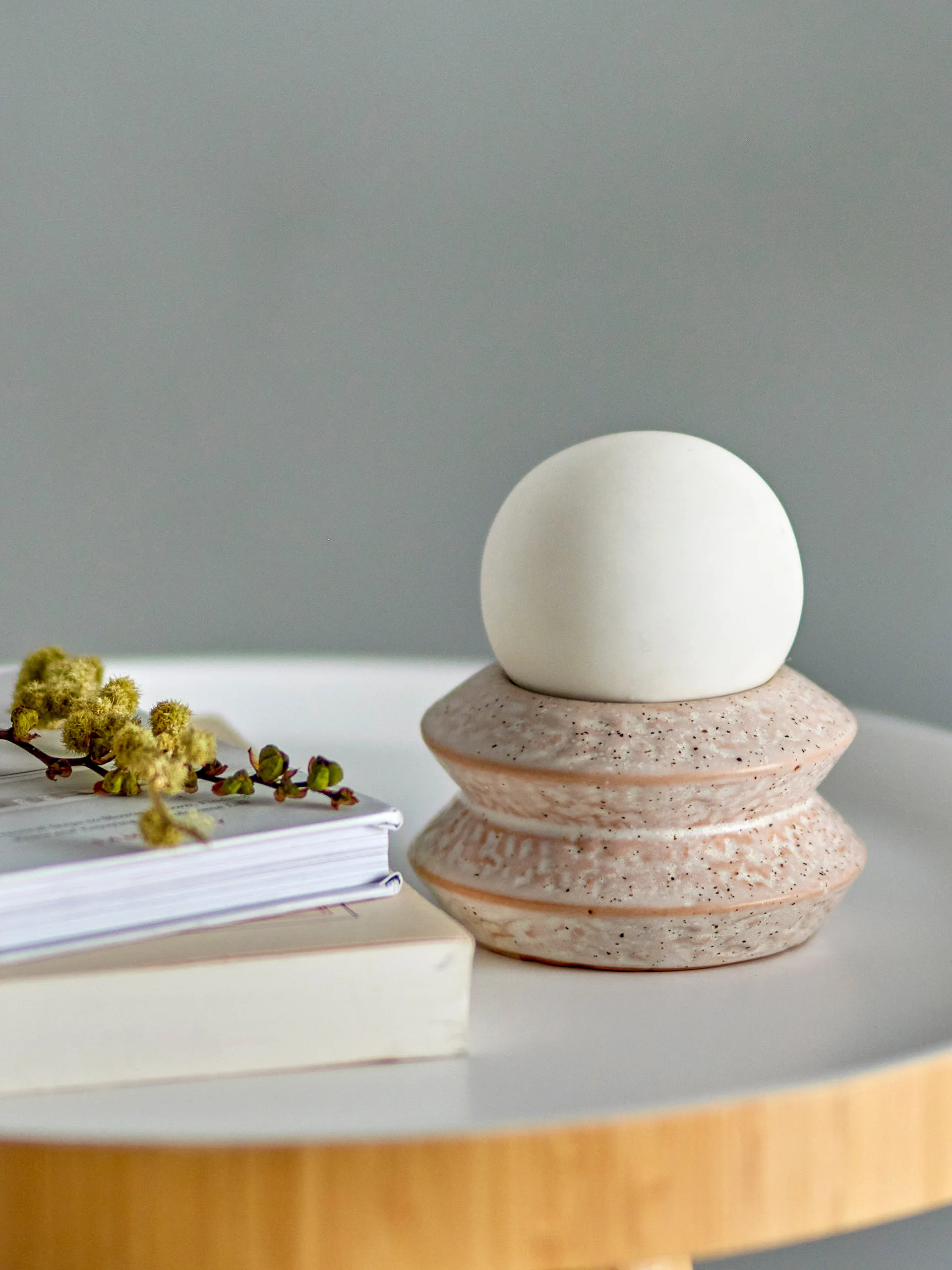 Lampe de table portable Capella Ø10x11 cm, White double Bloomingville