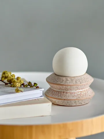 Lampe de table portable Capella Ø10x11 cm - White double - Bloomingville