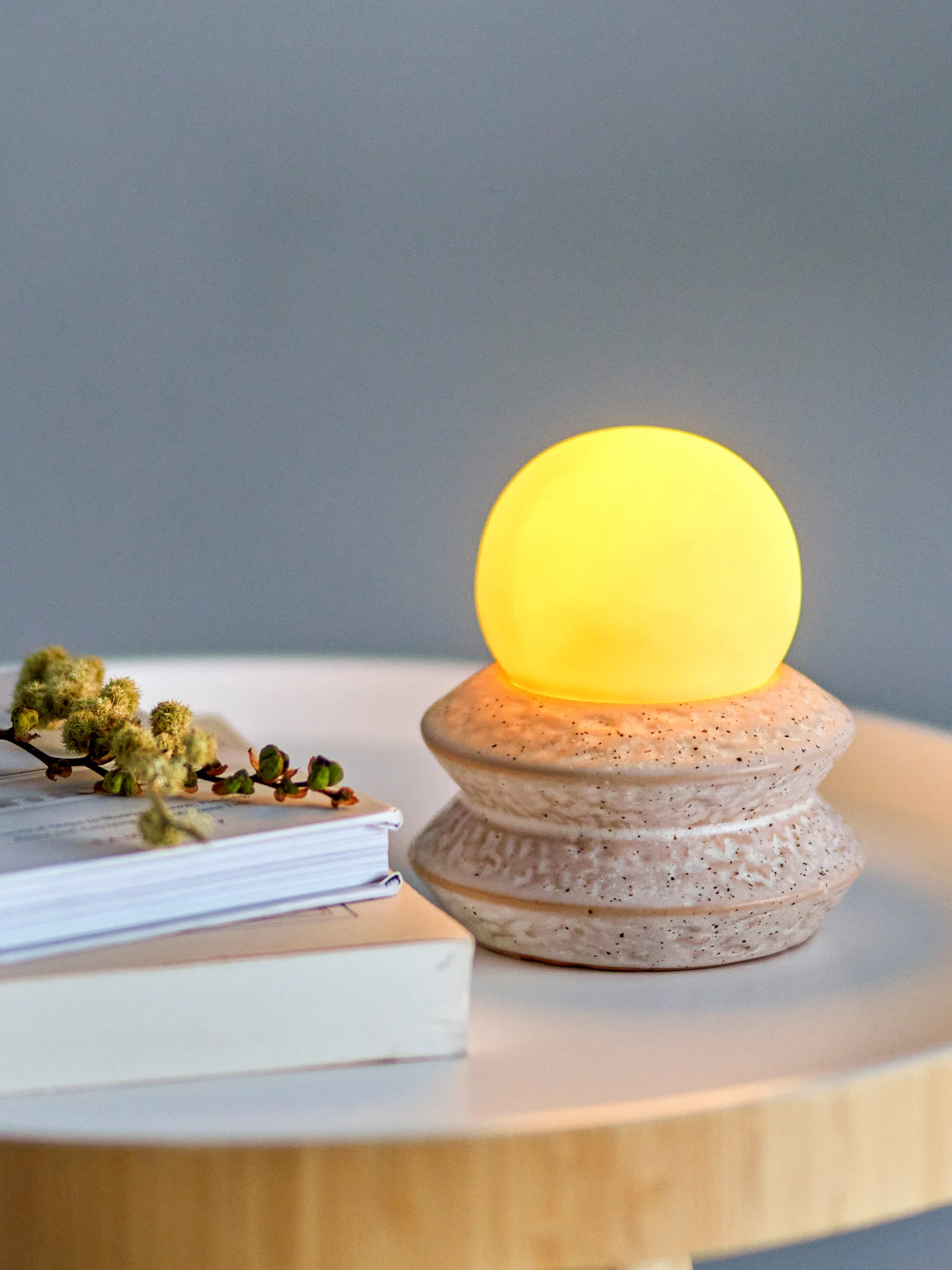 Lampe de table portable Capella Ø10x11 cm, White double Bloomingville