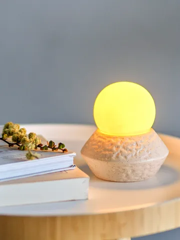 Lampe de table portable Capella Ø10x11 cm - White single - Bloomingville