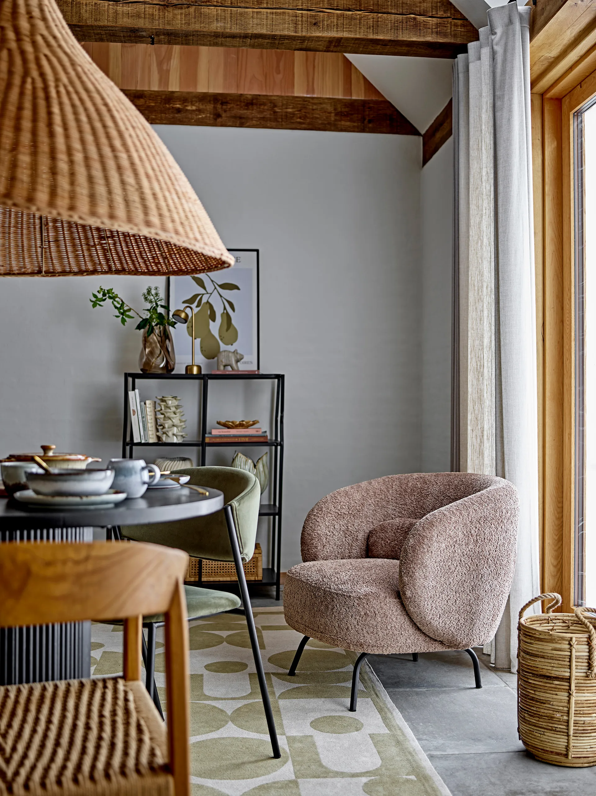 Lampe de table portable Niko 35 cm, Brass Bloomingville