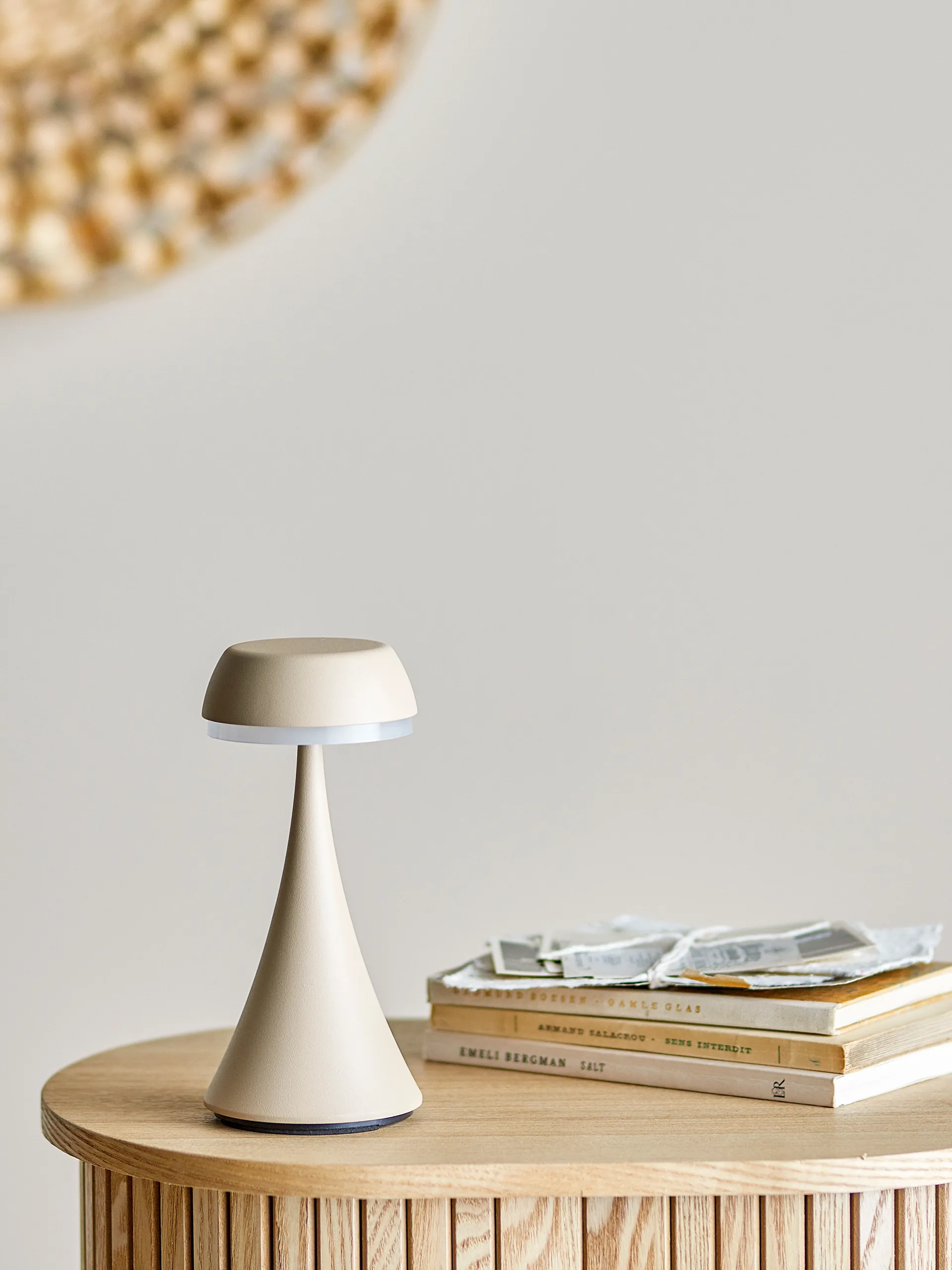 Lampe de table portable Pepple, Naturel Bloomingville