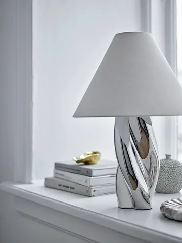 Lampe de table Silva Ø35 cm - Argent - Bloomingville