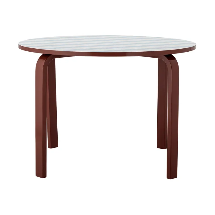 Liova table - Bleu-blanc, Ø65 cm - Bloomingville