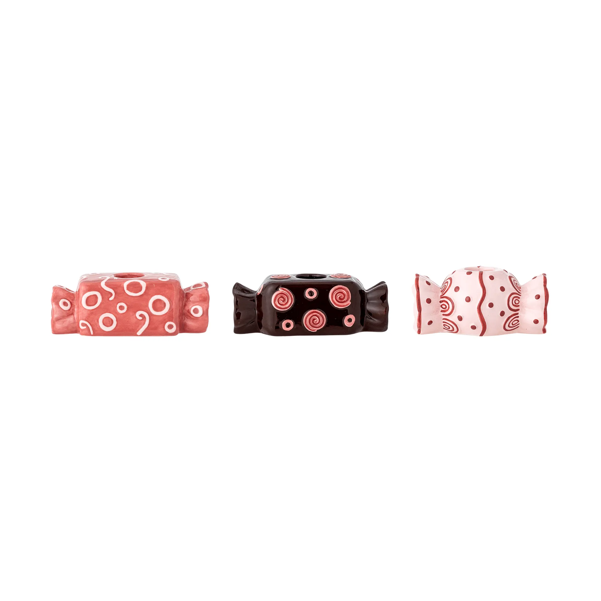 Maiano bougeoir, Rose, 3 pièces, 12 cm Bloomingville