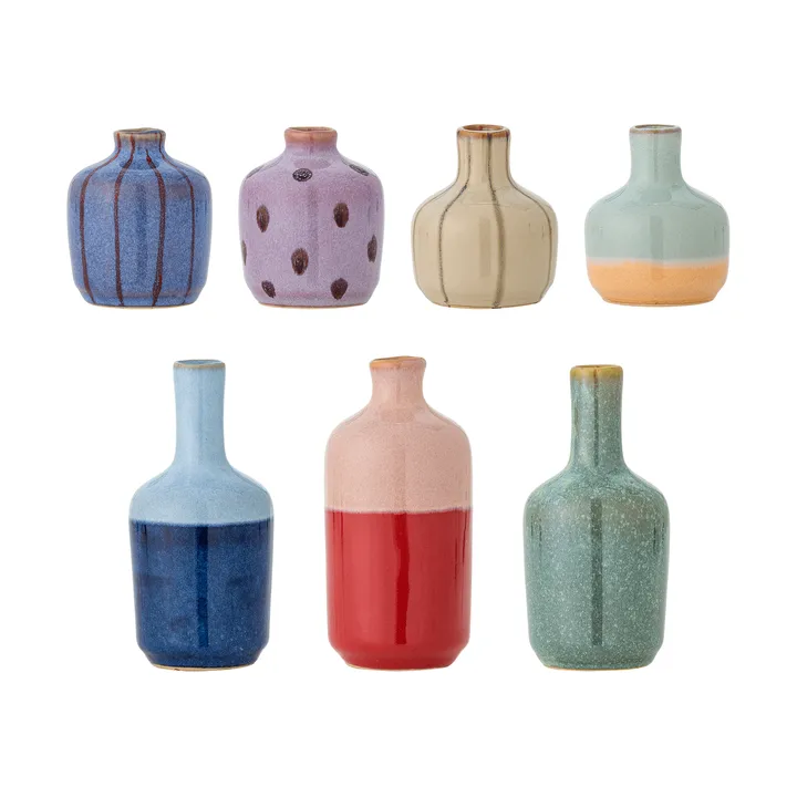 Maien vase - Multicolore en grès, 7 pièces - Bloomingville