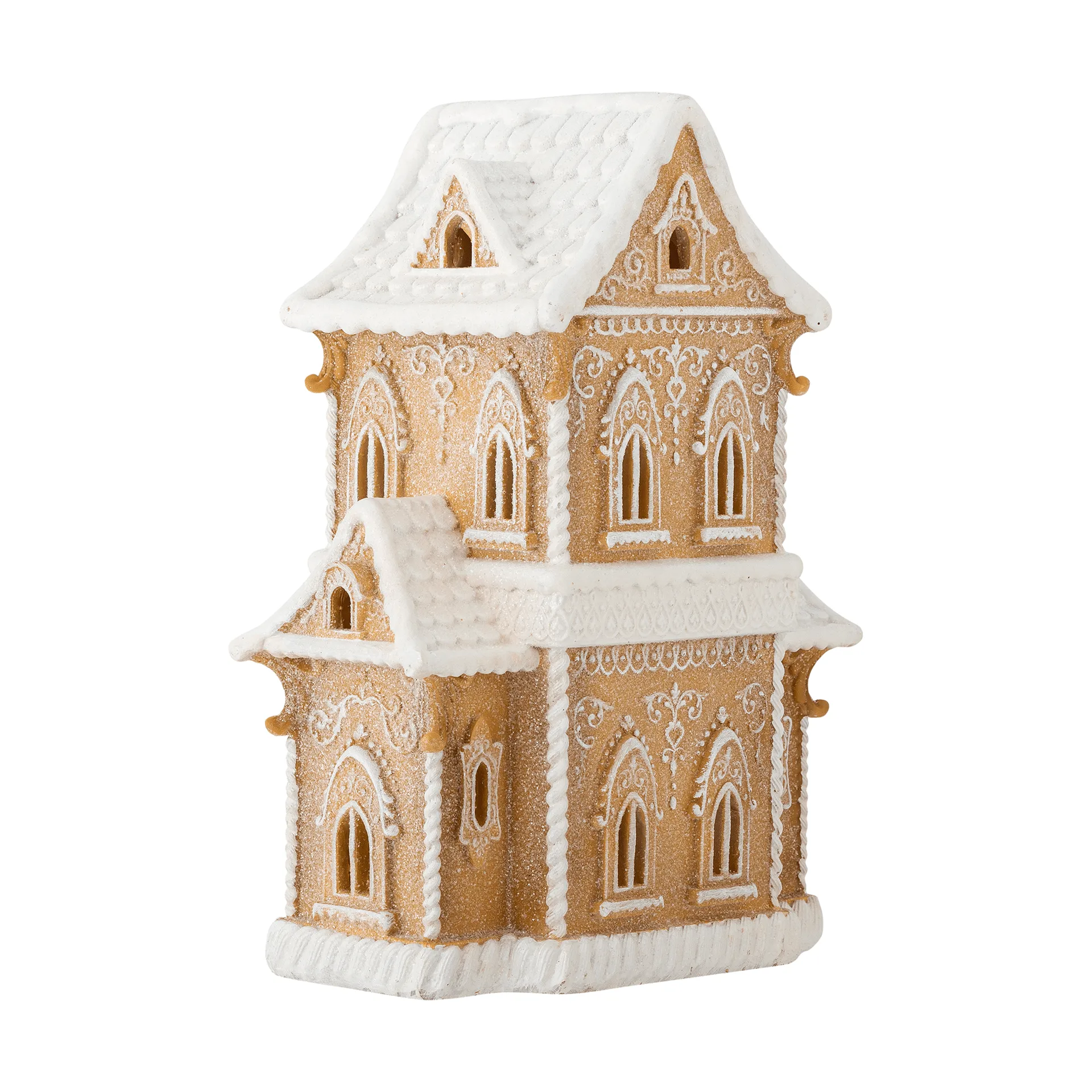 Maison décorative avec lumière, Brun, 37 cm Bloomingville