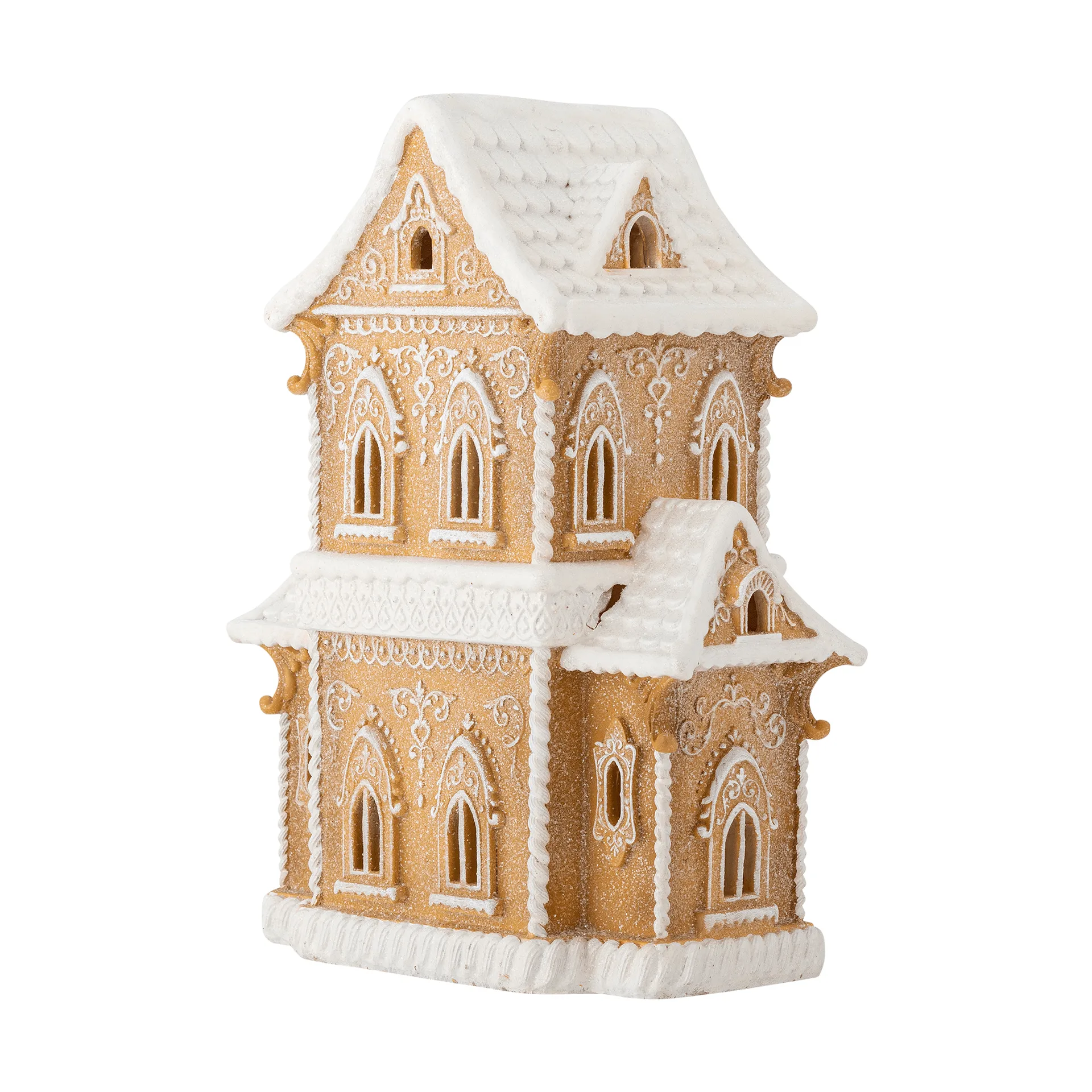 Maison décorative avec lumière, Brun, 37 cm Bloomingville