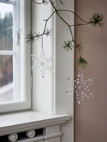 Miku suspension de Noël - Transparent, 2 pièces, 17 cm - Bloomingville