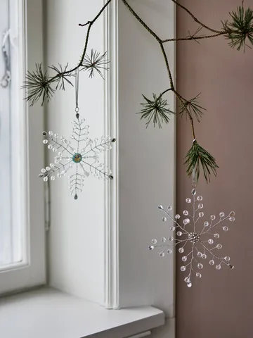 Miku suspension de Noël - Transparent, 2 pièces, 17 cm - Bloomingville