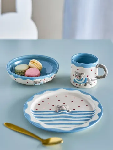 Mille service de table - Chats, lot de 3 - Bloomingville