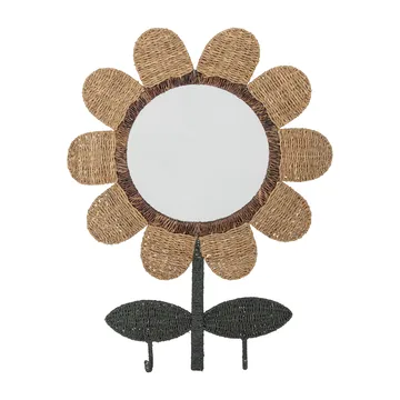 Miroir avec crochets Nabiya 56x74 cm - Nature - Bloomingville