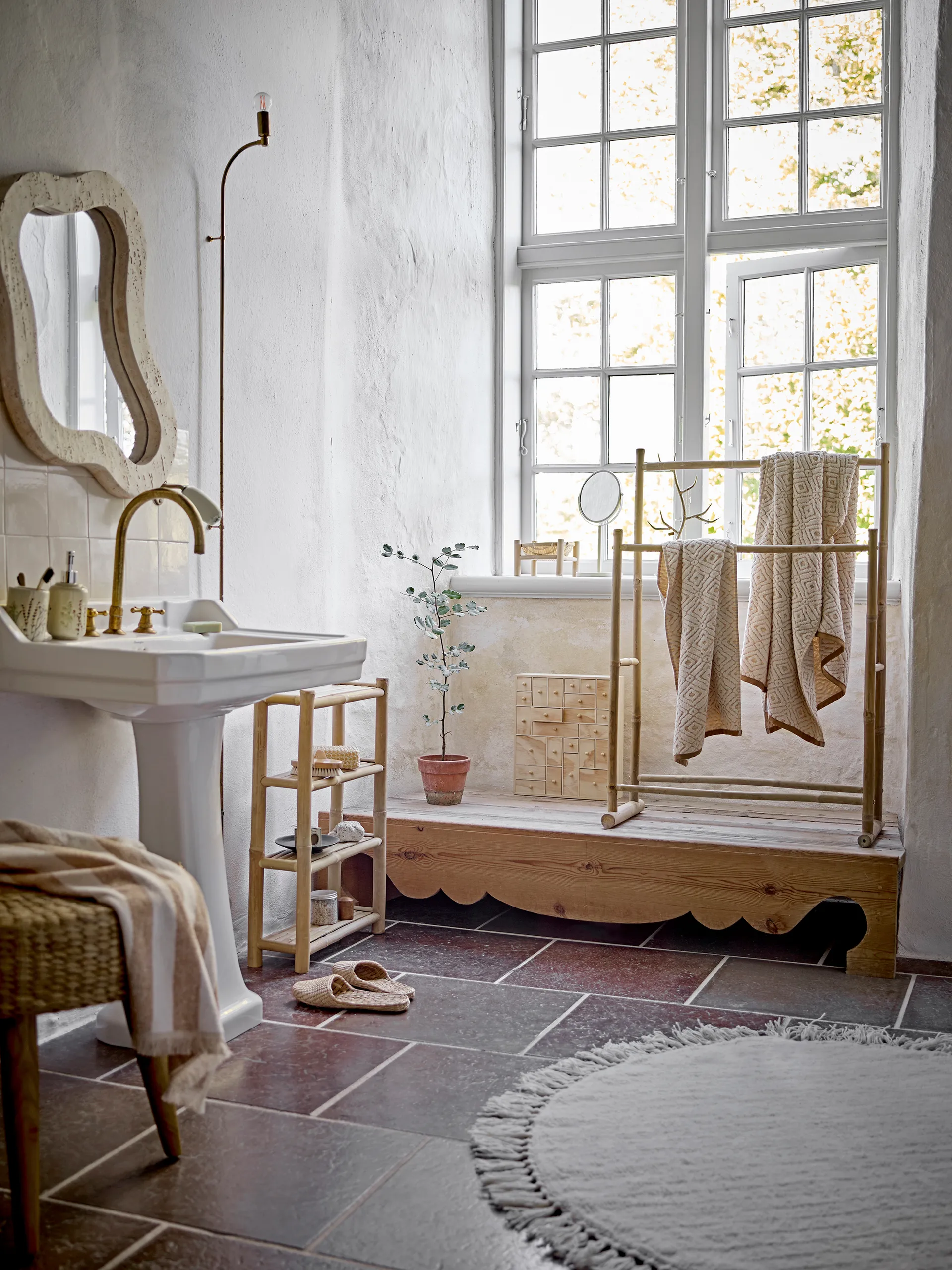 Miroir mural Meg 61x76 cm, Naturel Bloomingville