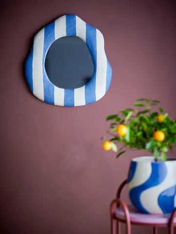 Miroir mural Travis 39,5x38,5 cm - Bleu - Bloomingville