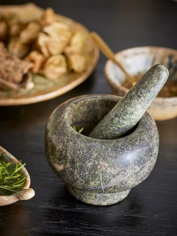 Mortier avec pilon Arazo Ø12,5 cm - Vert - Bloomingville