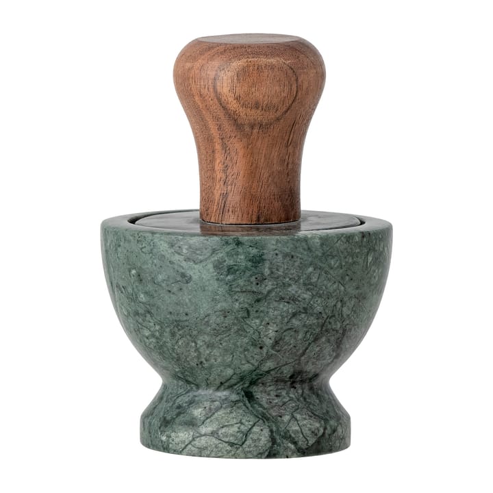 Mortier Banou Ø10 cm, Marbre vert-bois de manguier Bloomingville