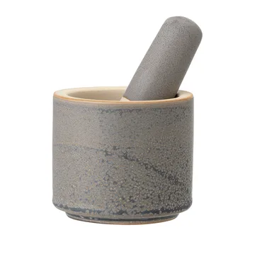 Mortier Kendra grès - Gris - Bloomingville