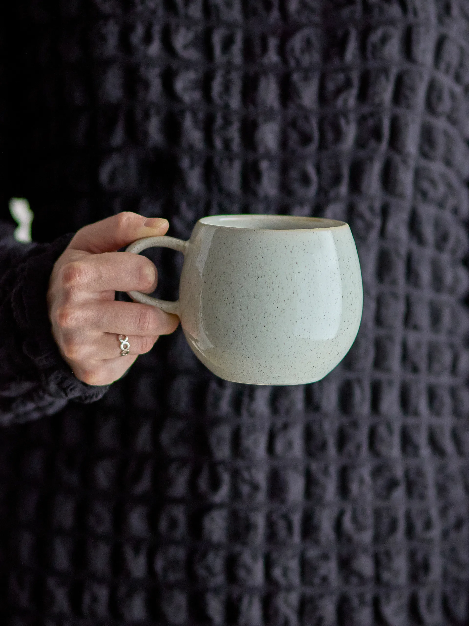 Mug Addison 50 cl, Blanc Bloomingville