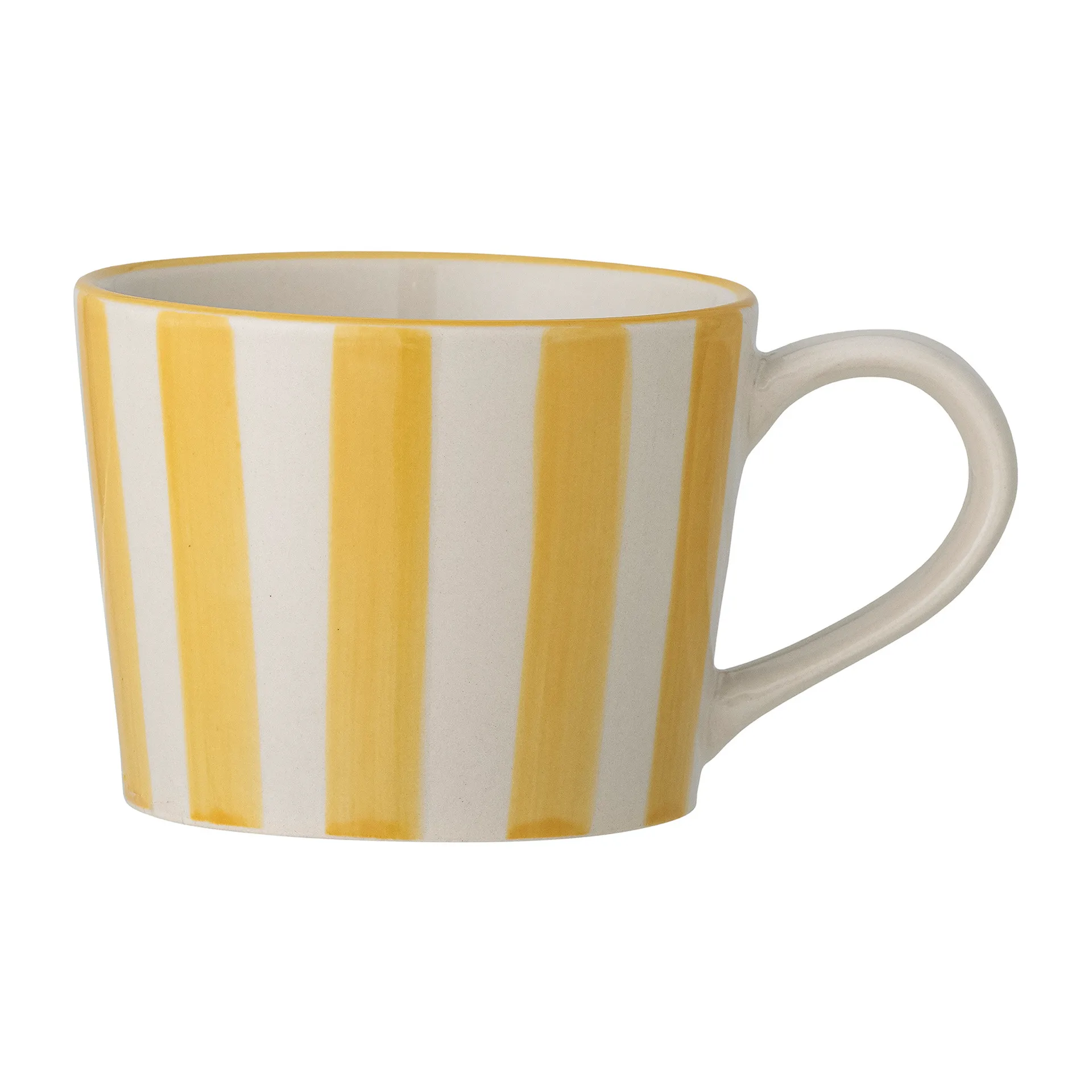 Mug Begonia Ø8,5x7 cm, Rayures jaunes Bloomingville