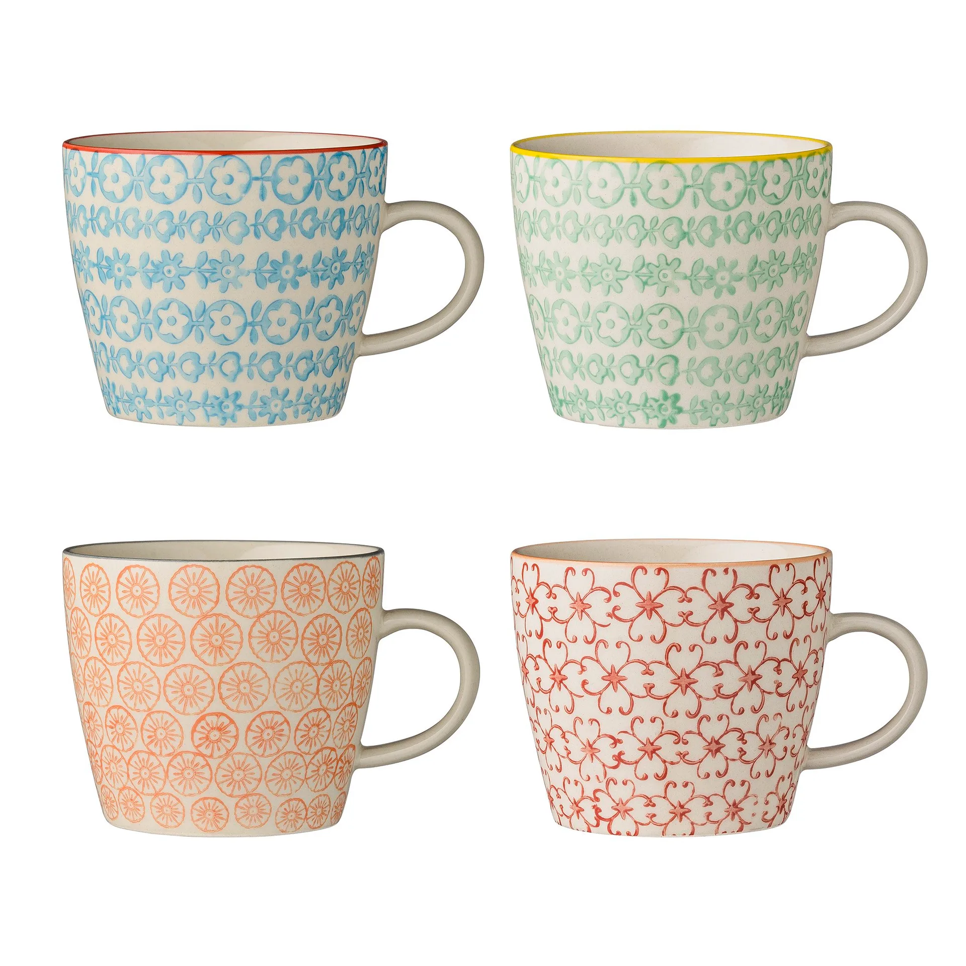 Mug Carla, 4 pièces multi,  Bloomingville