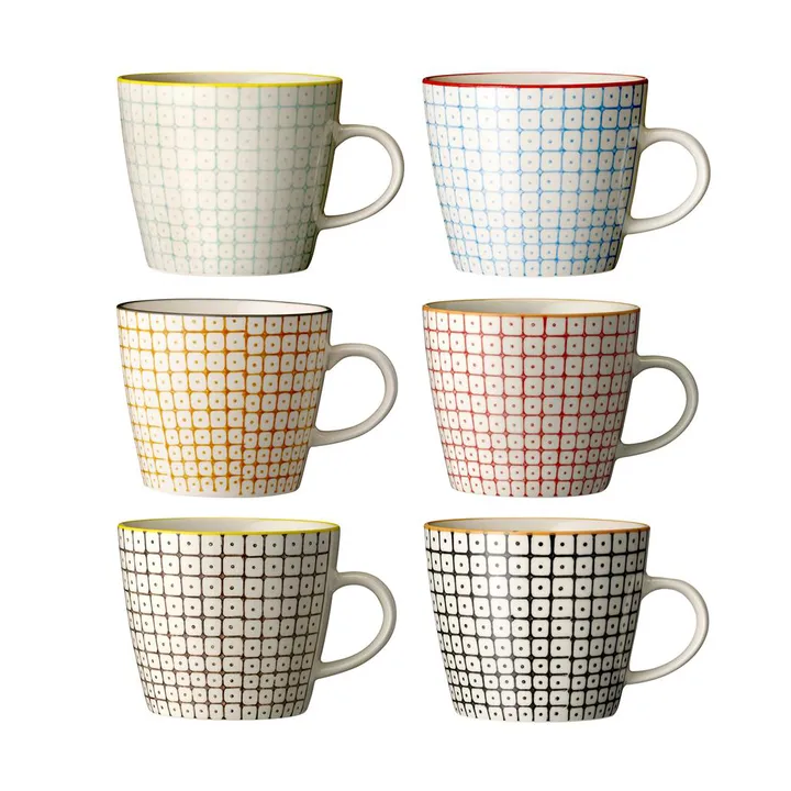 Mug Carla 8,3 cm 6 pièces - Bloomingville