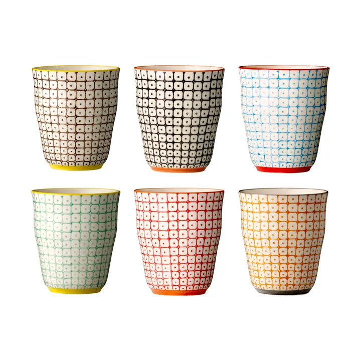 Mug Carla 9,5 cm lot de 6 - Bloomingville