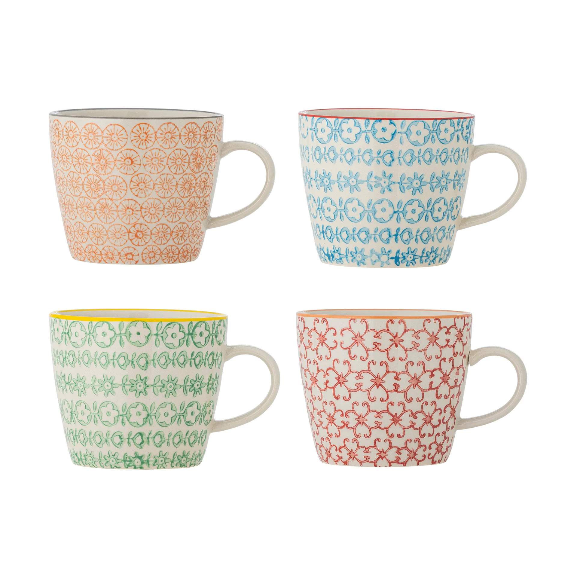 Mug Carla,, Multicolore, lot de 4 Bloomingville