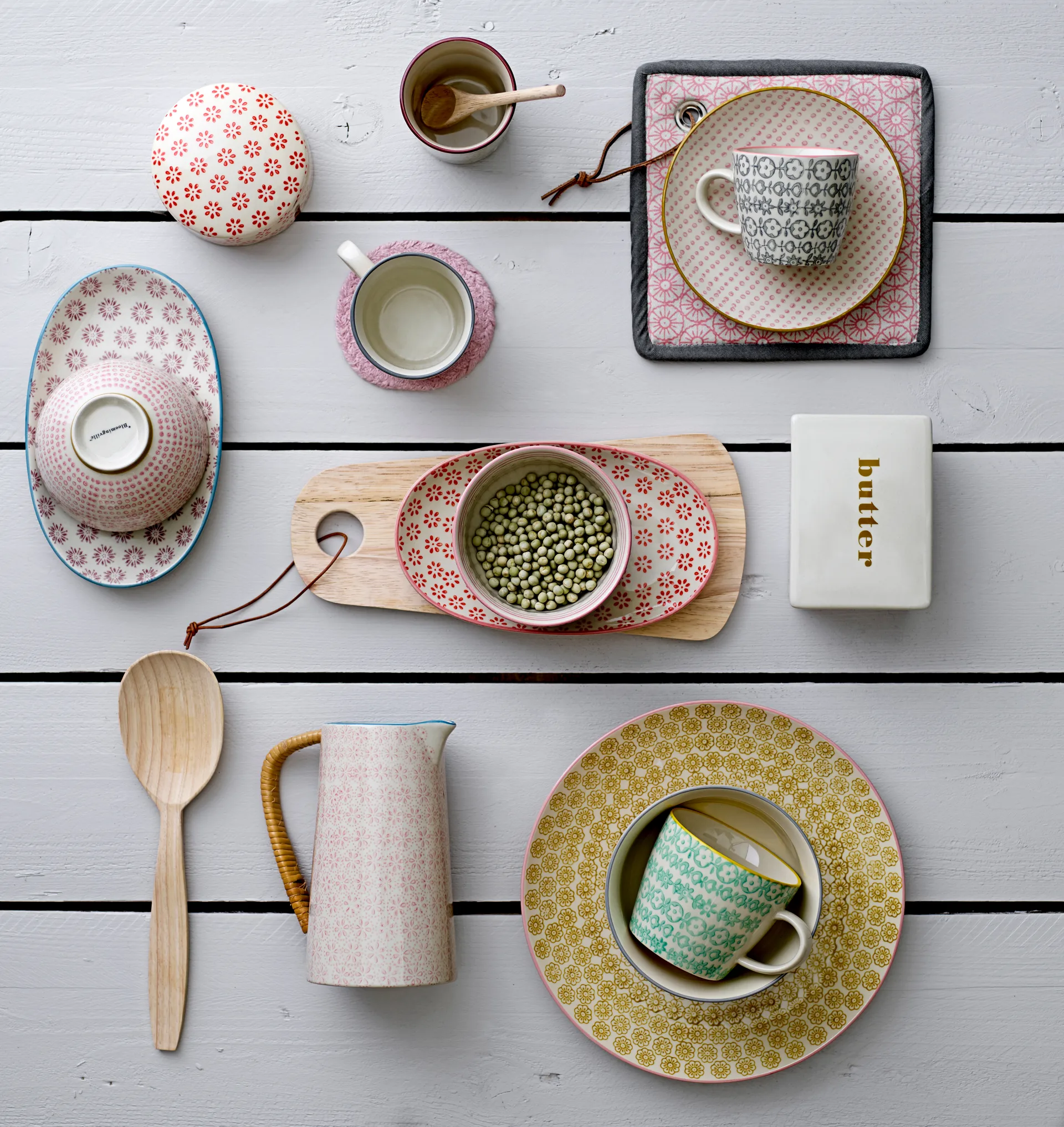 Mug Carla,, Multicolore, lot de 4 Bloomingville