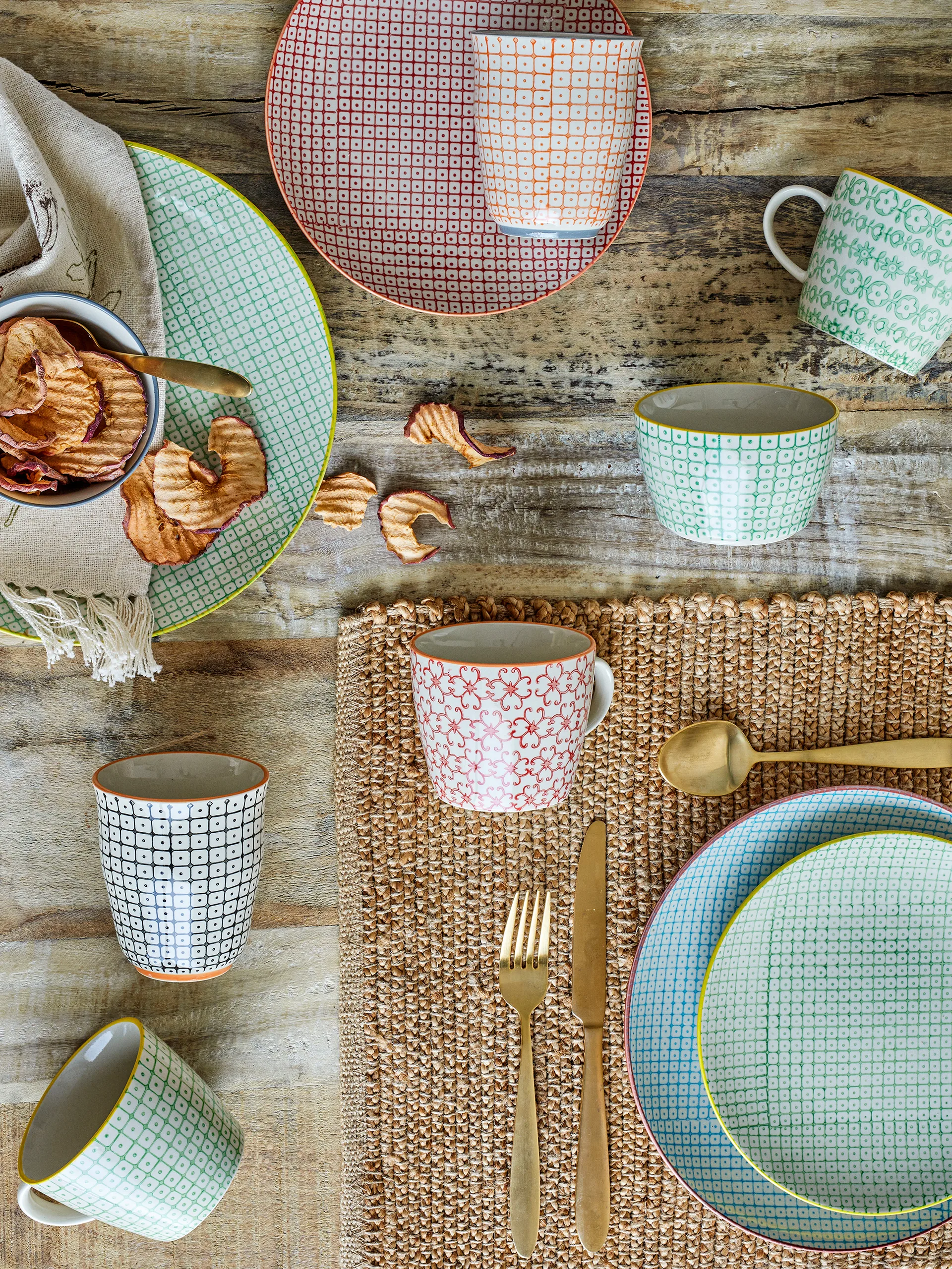 Mug Carla,, Multicolore, lot de 4 Bloomingville