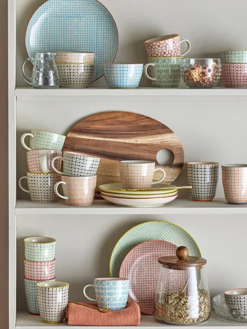 Mug Carla, - Multicolore, lot de 6 - Bloomingville