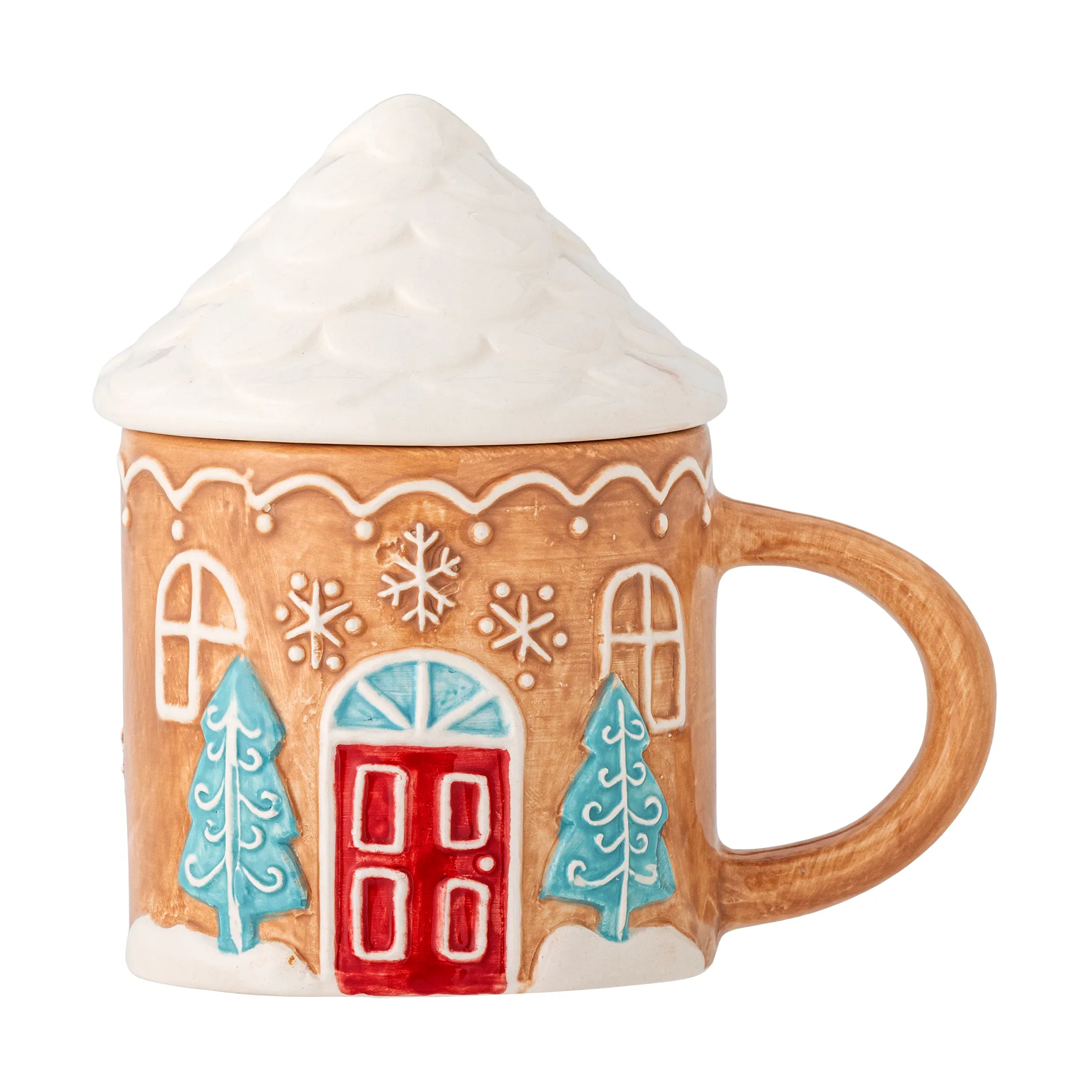Mug Ginnie 29 cl, Brun-blanc Bloomingville