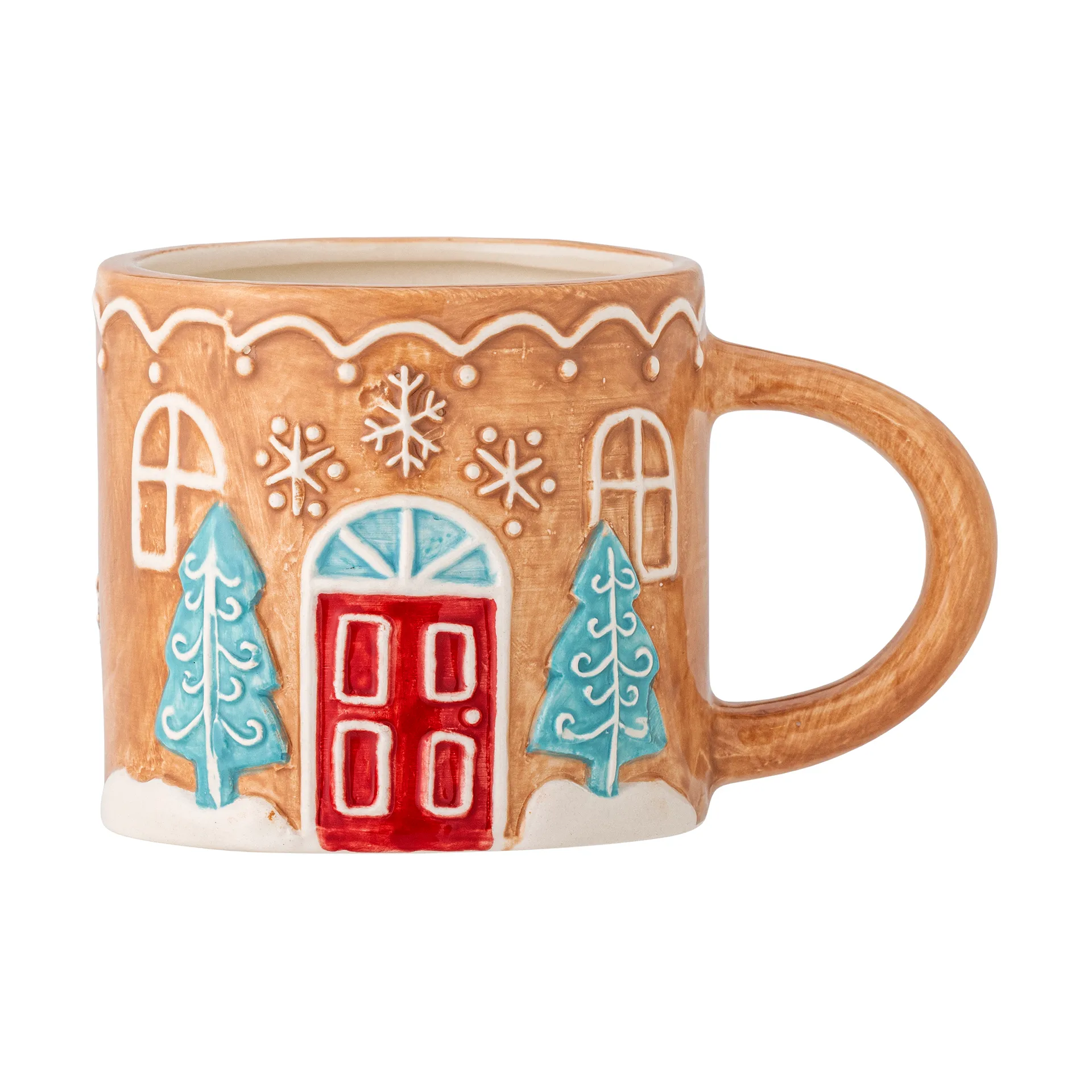 Mug Ginnie 29 cl, Brun-blanc Bloomingville
