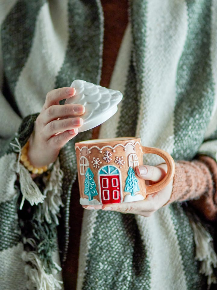 Mug Ginnie 29 cl, Brun-blanc Bloomingville