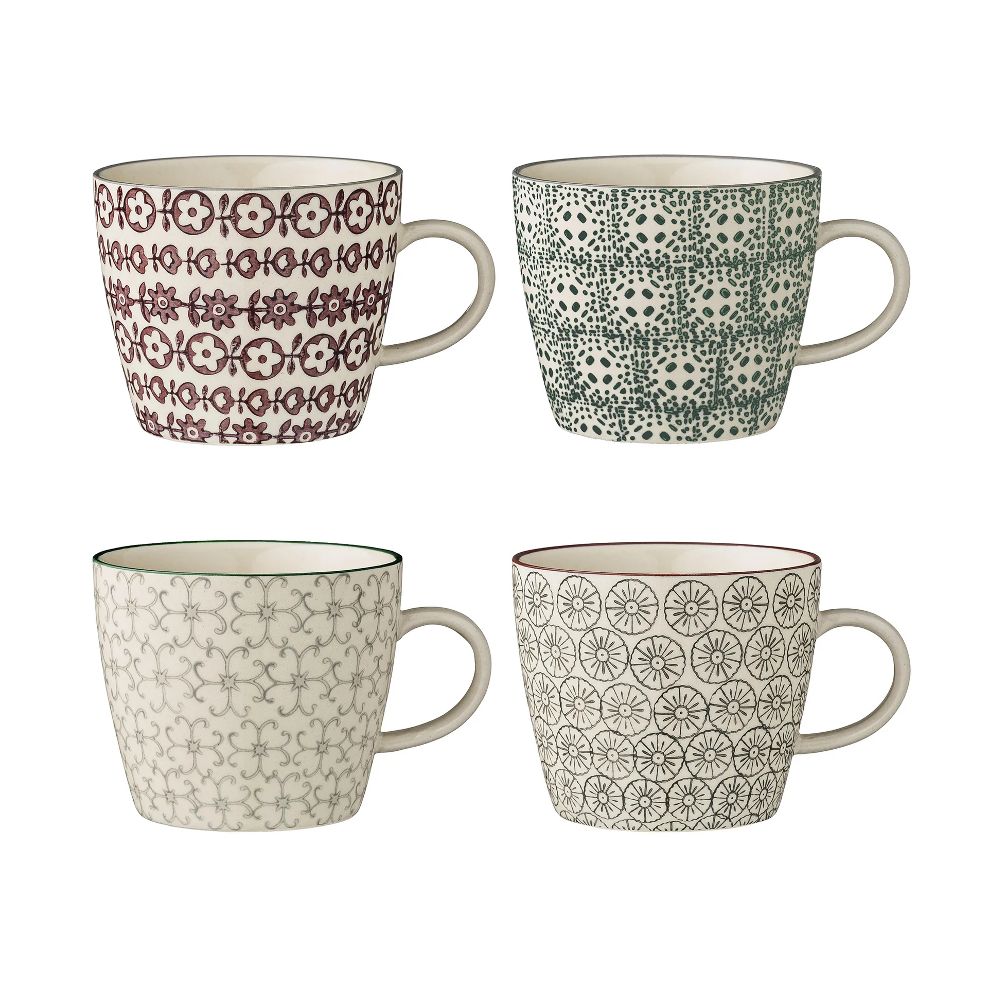 Mug Karine 4 pièces Ø 9,5 cm,  Bloomingville