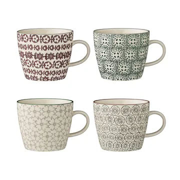 Mug Karine 4 pièces Ø 9,5 cm - Bloomingville