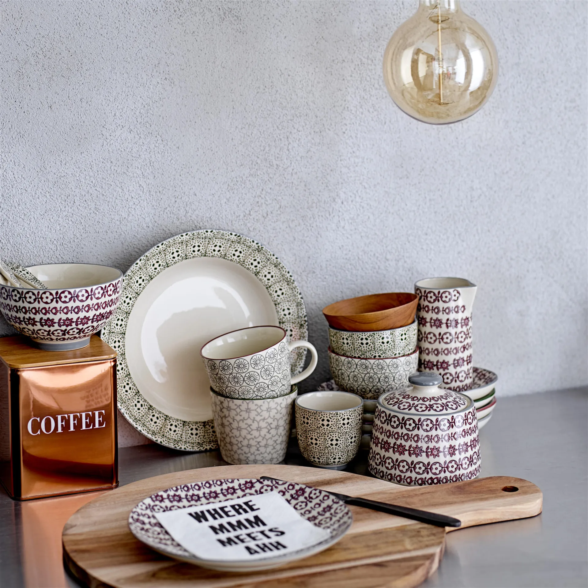 Mug Karine 4 pièces Ø 9,5 cm Bloomingville