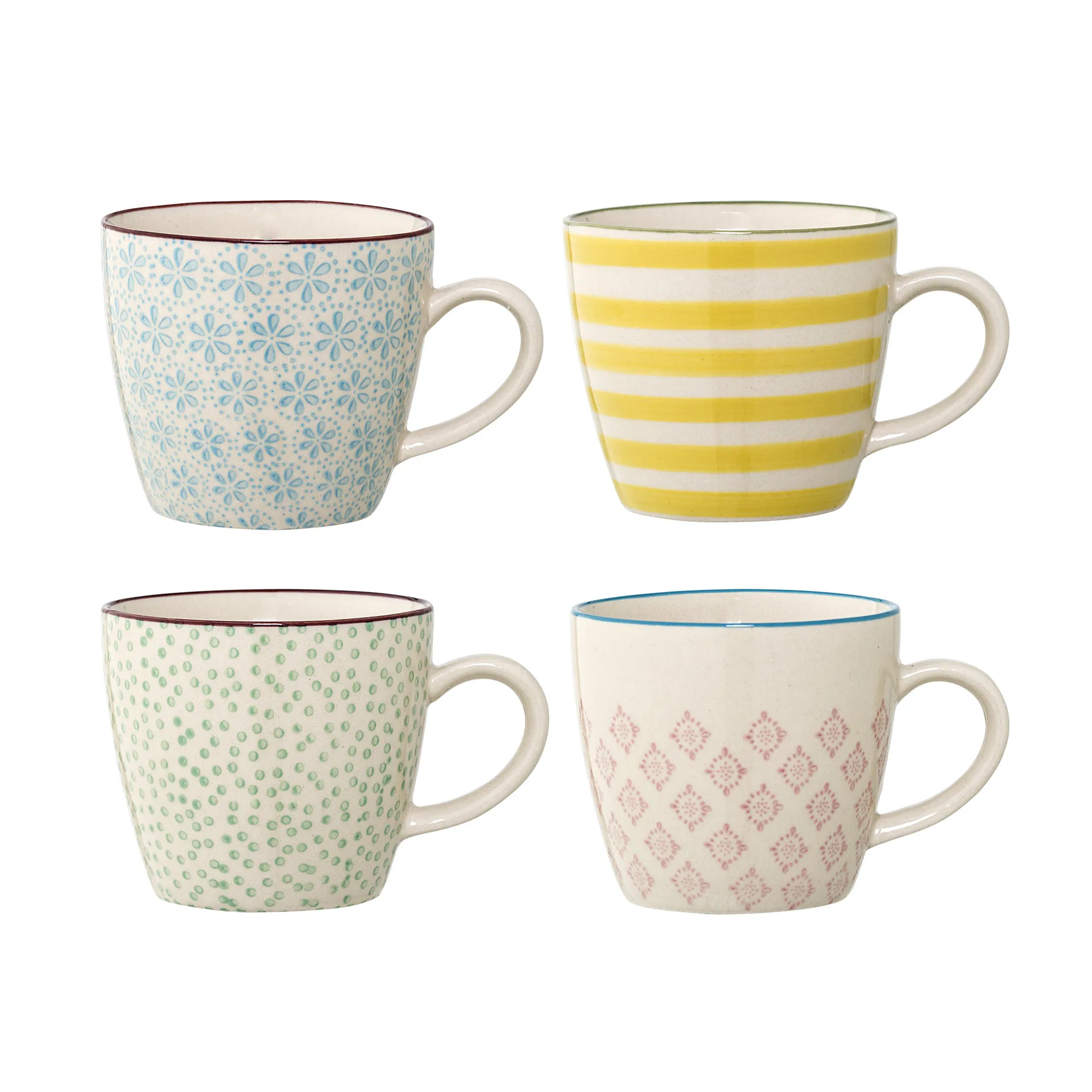 Mug Patrizia 4 pièces Ø 7,5 cm,  Bloomingville