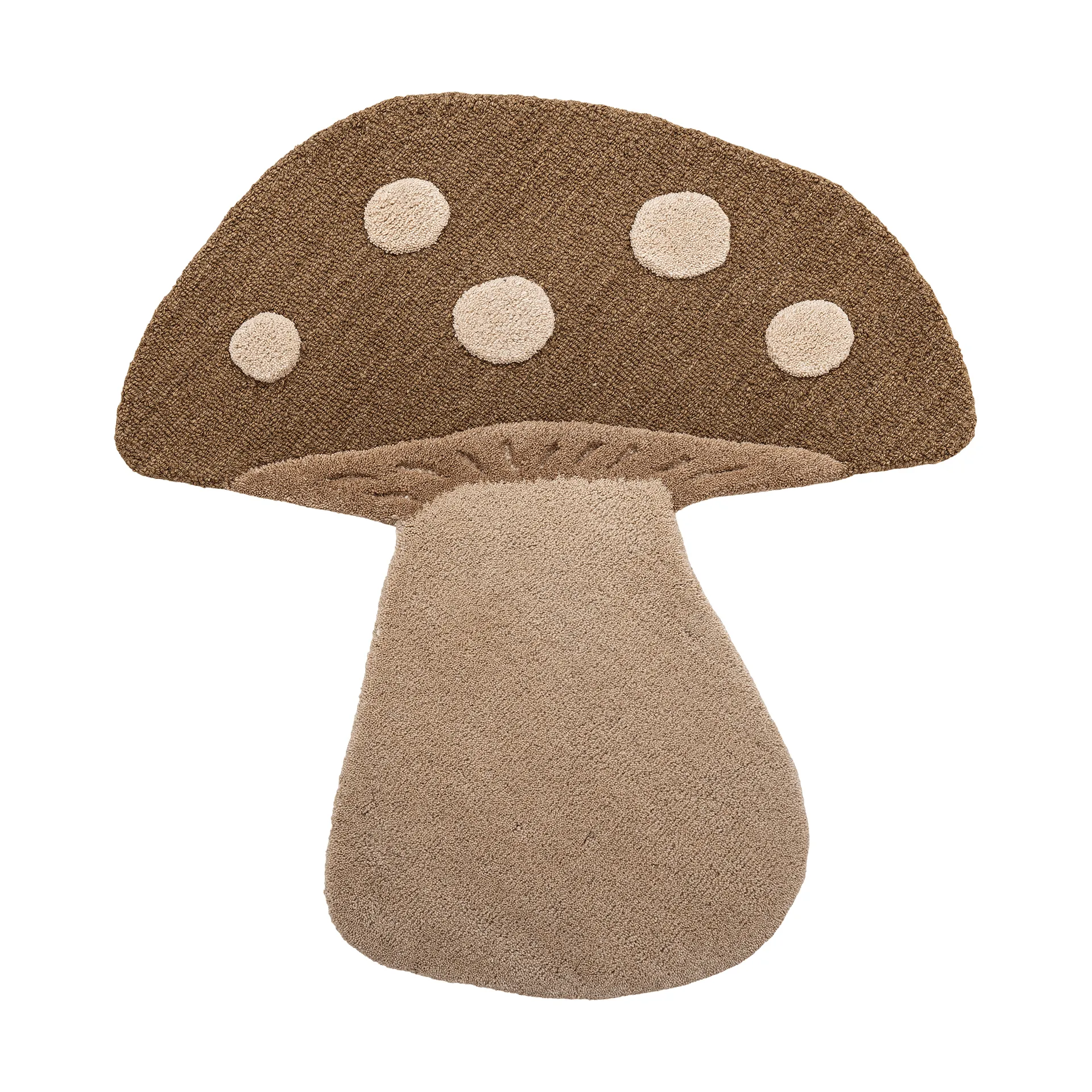 Mushroom tapis, Brun, laine Bloomingville