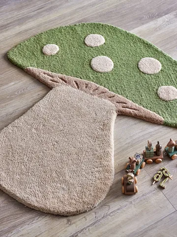 Mushroom tapis - Vert, laine - Bloomingville