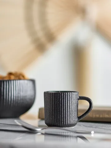 Neri tasse à espresso - Noir, 7,5 cl - Bloomingville