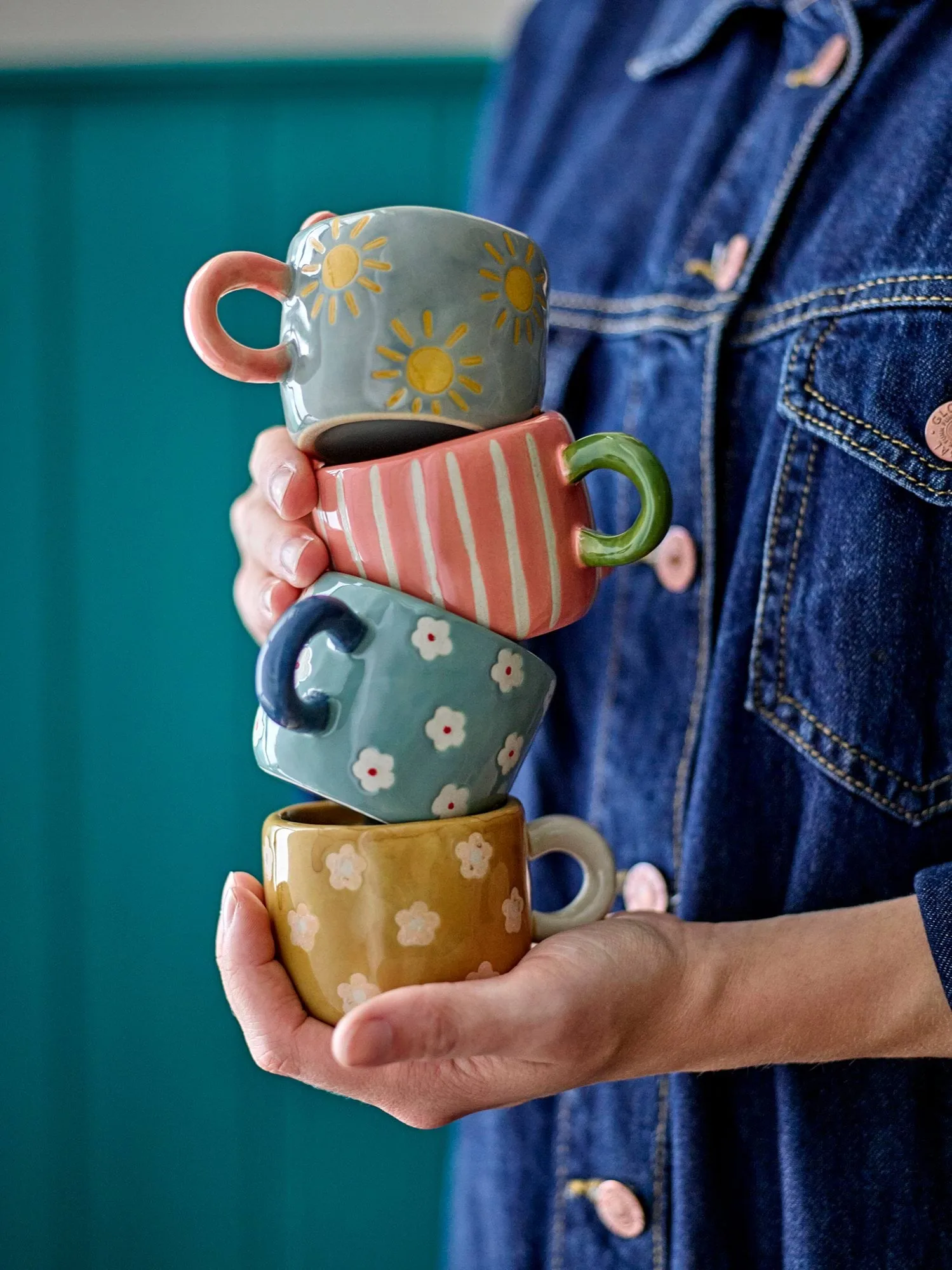 Nini tasse, Multicolore, 4 pièces Bloomingville