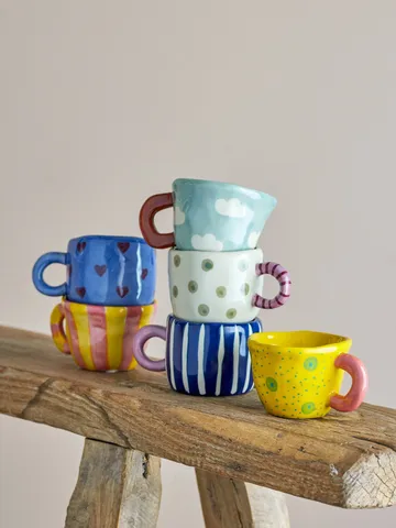 Nini tasse - Multicolore, 6 pièces - Bloomingville