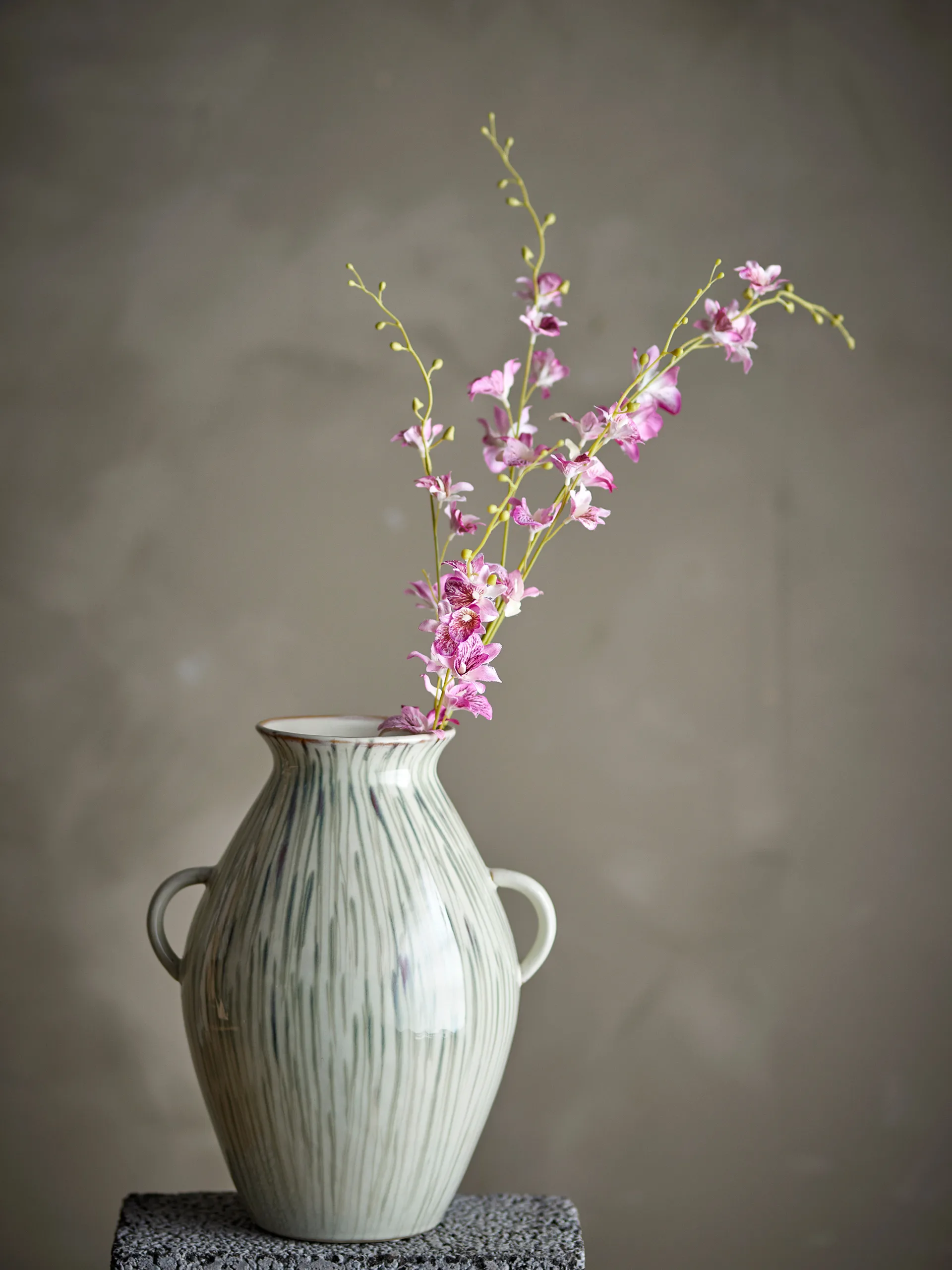 Orchidée Stem fleur en cire, Pink Bloomingville