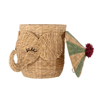 Panier Bobo avec couvercle 35x50 cm - Naturel - Bloomingville