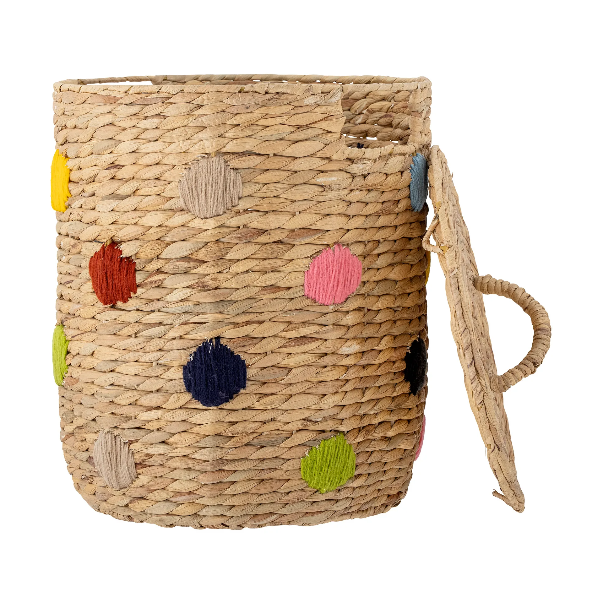 Panier de rangement à couvercle Jooha, Nature-multi Bloomingville